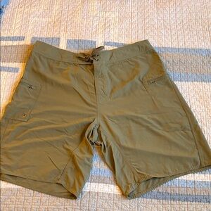 Men's Olive Green Vintage Patagonia Board Shorts